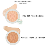  Phấn nước Che khuyết điểm Dưỡng da The Face Shop Gold Collagen Mela Ampoule Cushion SPF50+ PA+++ 13g 