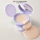  Phấn nước căng bóng da Cải thiện nhăn Hàn Quốc Thuần chay THE FACE SHOP Ink Lasting Cushion Mesh Glow Cushion SPF35 PA++ 12g 