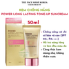  Kem chống nắng nâng tone trắng hồng TheFaceShop power long lasting pink tone up sun cream Spf50+ 50ML 