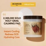  Hộp 60 miếng bông cà rốt  làm dịu mẩn đỏ và mát da SKINFOOD Carrot Carotene Calming Water Pad/ Toner Pad Carrot skinfood 