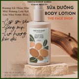  Sữa dưỡng thể THE FACE SHOP Clean Beauty THE BOTANIC WOODY MUSK BODY LOTION Hàn Quốc 