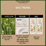  Sữa dưỡng thể THE FACE SHOP Clean Beauty THE BOTANIC WOODY MUSK BODY LOTION Hàn Quốc 