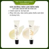  Son dưỡng môi làm mềm môi THEFACESHOP LIP CARE CREAM SHE BUTTER 12g 