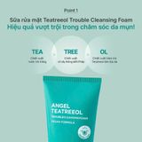  Sữa rửa mặt tràm trà thuần chay Beyond Angel Teatreeol Cleansing Foam 200ml 