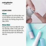  Set Kem lót kiềm dầu Code Glokolor Fix-on Primer 30ml và Dạng thỏi 4g mịn da che phủ lỗ chân lông bền màu 24h 