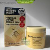  [Hàng Công Ty] Set Bông dưỡng da keo ong phục hồi căng bóng làn da CNP Propolis Ampule Pad (70 + 30 miếng) 