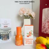  Tinh chất dưỡng sáng Trắng da chiết xuất quýt & Vitamin C THE FACE SHOP Brightening Serum Tangerine VitaC Bright 35ml 