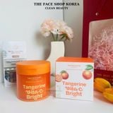  Toner Pad dưỡng ẩm Làm Sáng da Mờ thâm THE FACE SHOP Brightening Toner Pad Tangerine Vita C Bright 180ml 