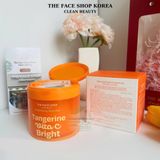  Toner Pad dưỡng ẩm Làm Sáng da Mờ thâm THE FACE SHOP Brightening Toner Pad Tangerine Vita C Bright 180ml 