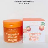  Toner Pad dưỡng ẩm Làm Sáng da Mờ thâm THE FACE SHOP Brightening Toner Pad Tangerine Vita C Bright 180ml 