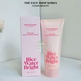  Sữa rửa mặt dạng bọt TheFaceShop Rice Water Bright Milk & Jelly Double Foaming Cleanser 190ml 