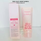  Sữa rửa mặt dạng bọt TheFaceShop Rice Water Bright Milk & Jelly Double Foaming Cleanser 190ml 