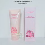  Sữa rửa mặt dạng bọt TheFaceShop Rice Water Bright Milk & Jelly Double Foaming Cleanser 190ml 