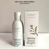  Nước hoa hồng trắng da dưỡng ẩm se khít lỗ chân lông The Face Shop White Seed Brightening Toner 160ml 