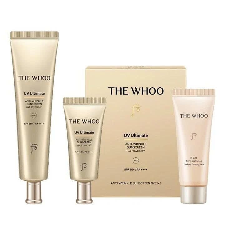  Bộ kem chống nắng chống lão hóa WHOO UV ULTIMATE Anti-Wrinkle Sunscreen Set 