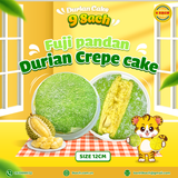  FUJI PANDAN DURIAN CREPE CAKE 12CM (380G) 