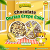  CHOCOLATE DURIAN CREPE CAKE 16CM (580G) 