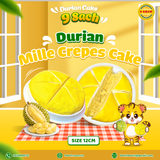  DURIAN MILLE CREPES CAKE 12CM (380G) 