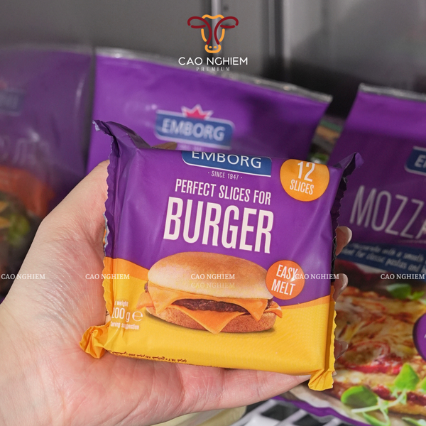  Phô Mai Lát Emborg Cho Burger 