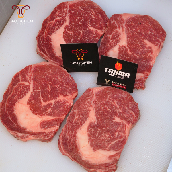  Thăn Lưng Thịt Bò Wagyu Úc MS4/5 Tajima - Ribeye Australian Wagyu Beef MS4/5 Tajima 