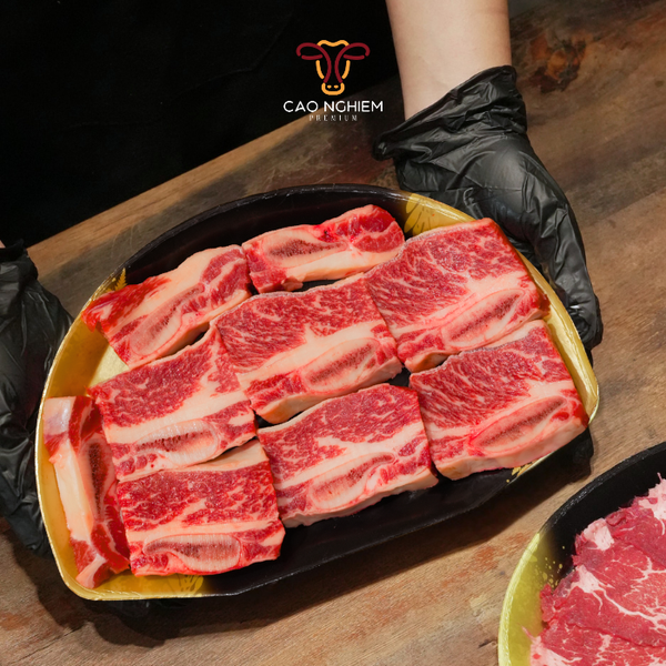  Sườn Non Có Xương – Short Rib Bone Thịt Bò Thịt Bò Black Angus Teys Certified Premium MB4+ 