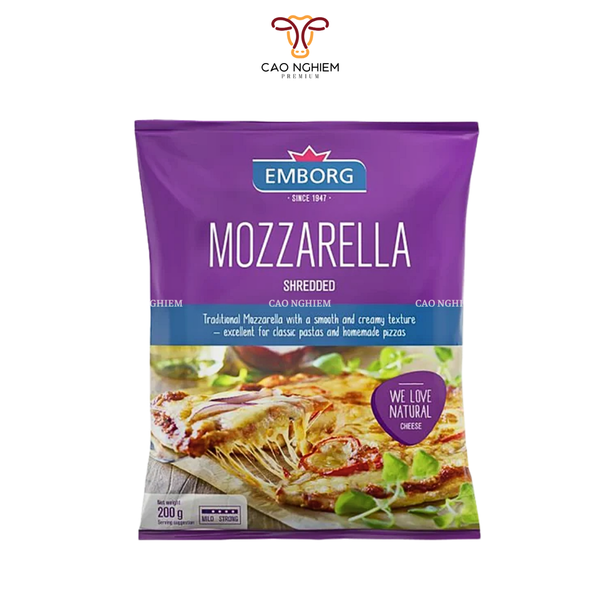  Phô Mai Mozzarella Bào Emborg 200g 