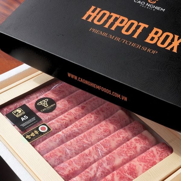  Hộp Bào Lẩu Thịt Bò Wagyu Nhật A5 – Japanese Wagyu A5 Hotpot Box 