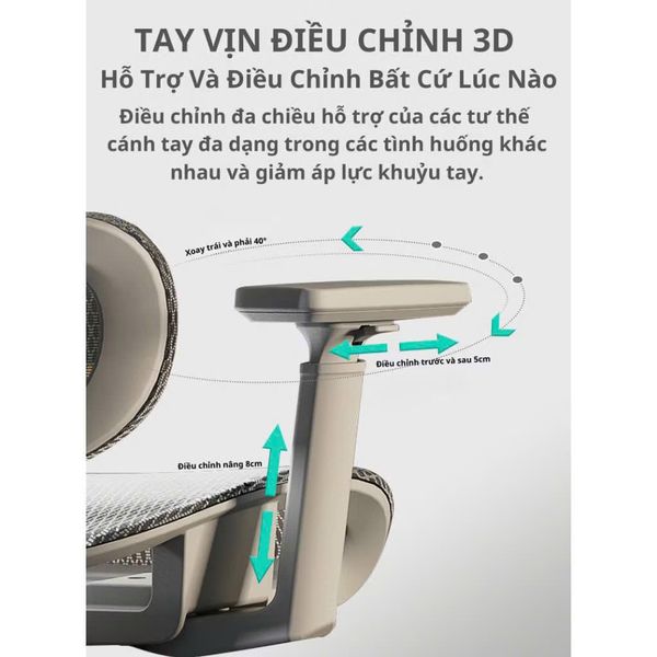 Ghế Công Thái Học LS900 Full Lưới Ngả Lưng Có Gác Chân | Ghế công thái học Cao Cấp Cho Dân Văn Phòng, Game Thủ.