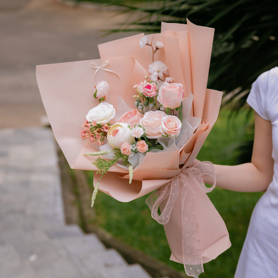  HOA BÓ - OHARA HỒNG CAM L 