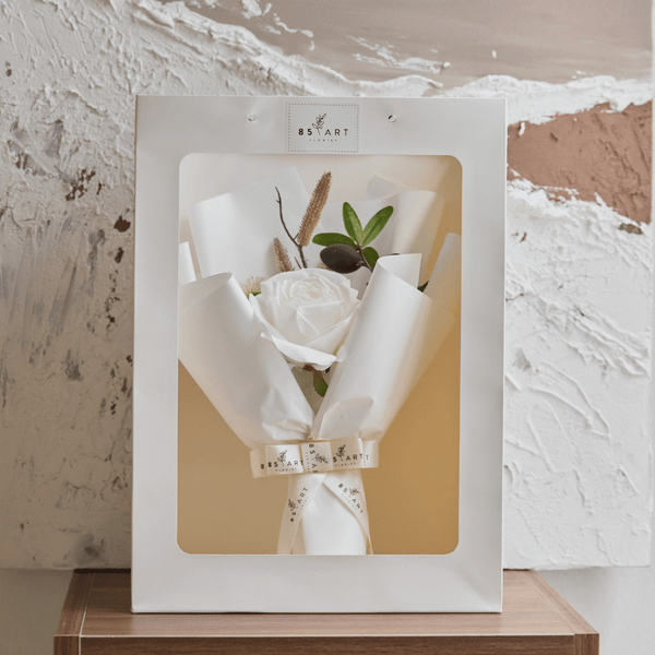  HOA HỒNG TRẮNG Ô LIU 1 BÔNG 