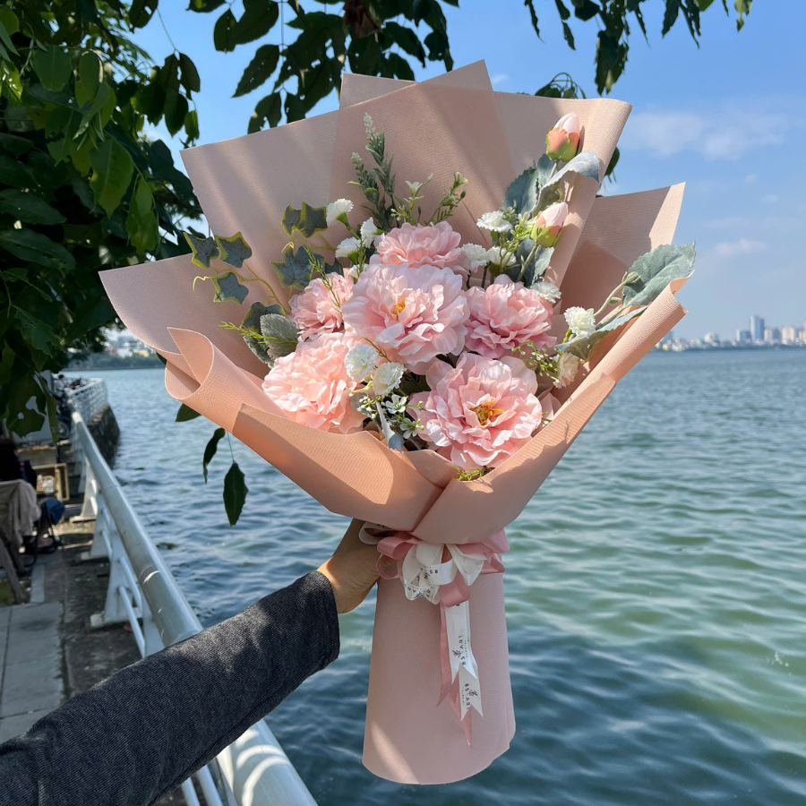  HOA BÓ - PEONY HỒNG PHẤN 