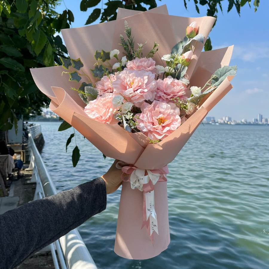  HOA BÓ - PEONY HỒNG PHẤN 