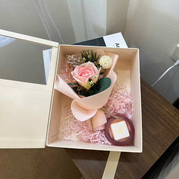  FLORA BOX - PINK ORANGE ( hộp trắng ) 