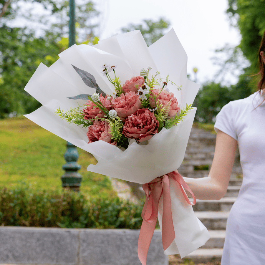  HOA BÓ - PEONY HỒNG ĐÀO 