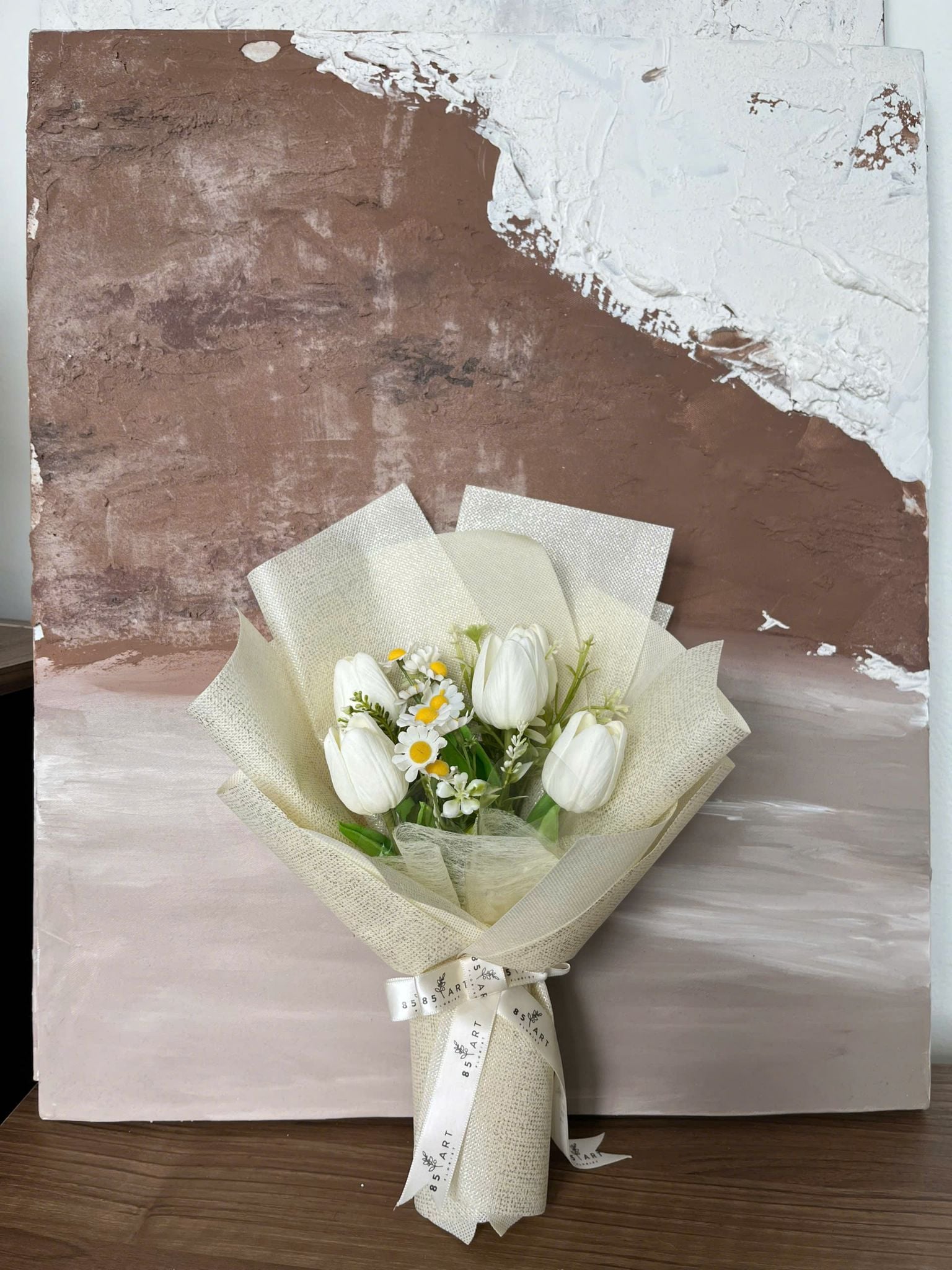  TULIP TRẮNG 5 BÔNG 
