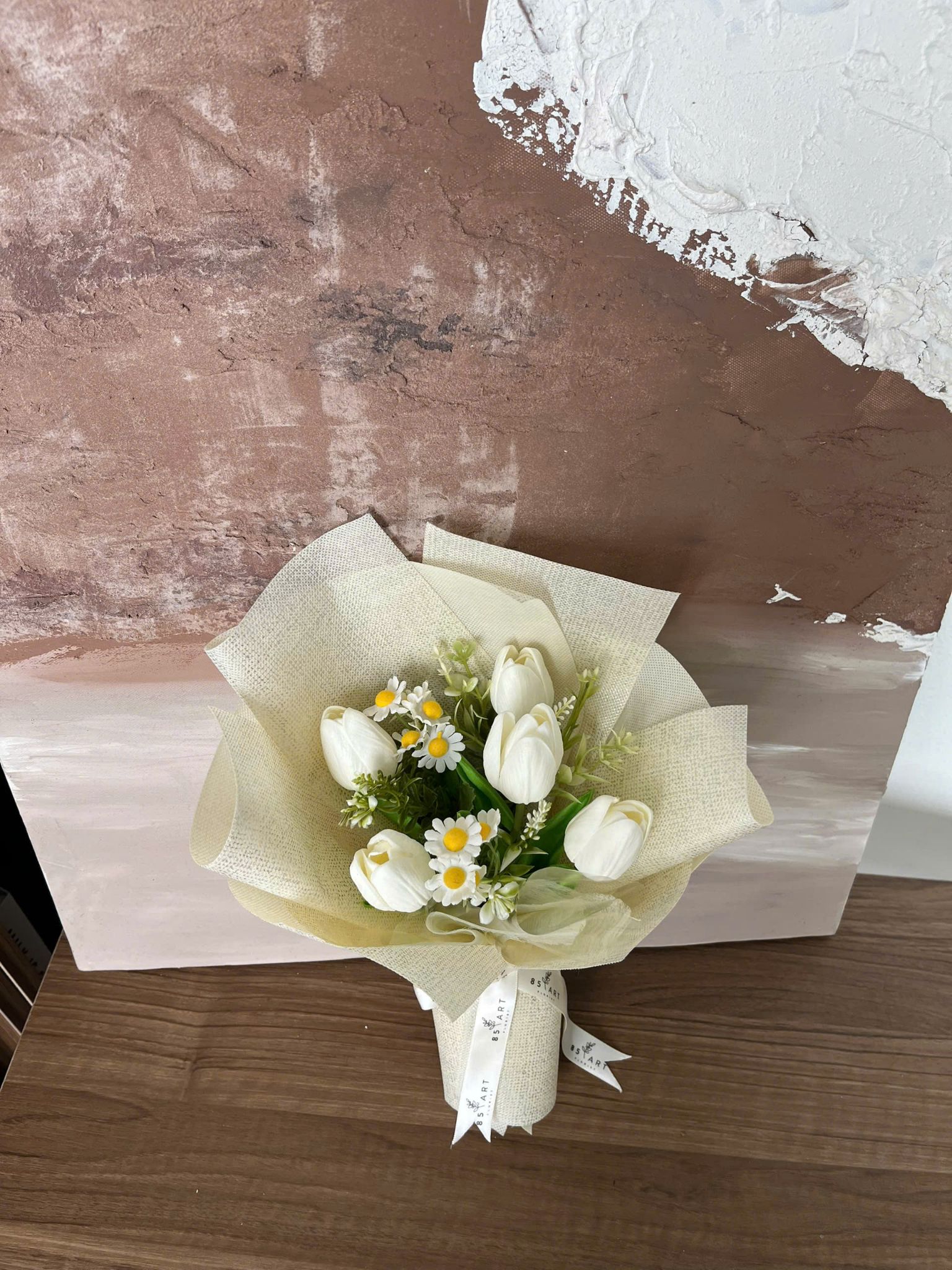  TULIP TRẮNG 5 BÔNG 