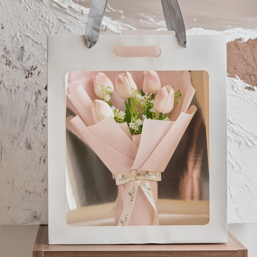  TULIP HỒNG 5 BÔNG 