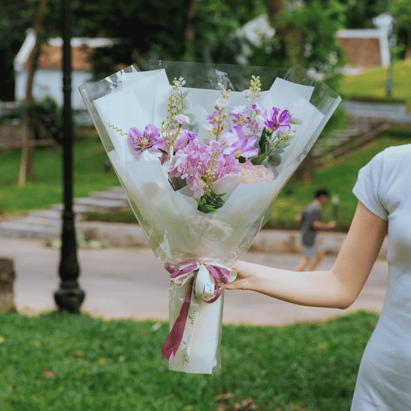  HOA BÓ - CẨM TÚ CẦU TÍM L 