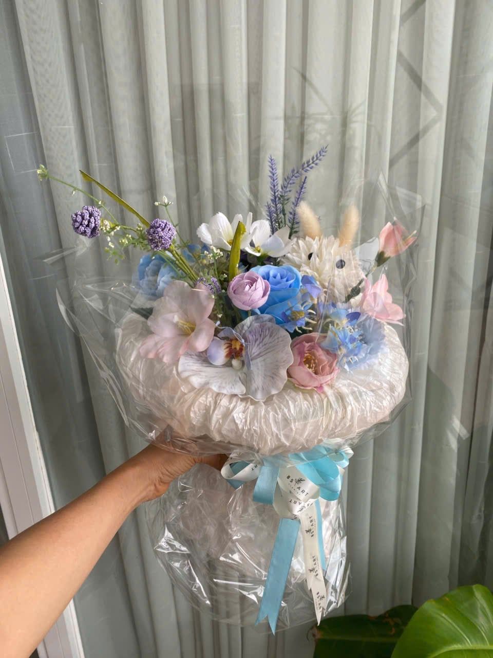  HOA BÓ - PASTEL BLUE 