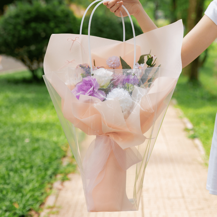  HOA BÓ - PASTEL PURPLE M 