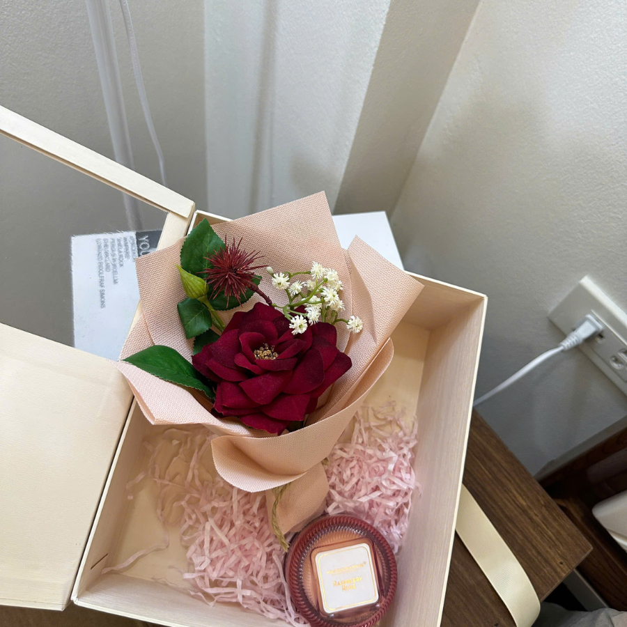  FLORA BOX - RED PINK ( hộp trắng) 