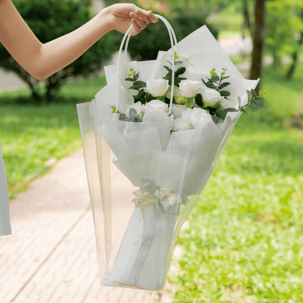  HOA BÓ - HOA HỒNG TRẮNG L 