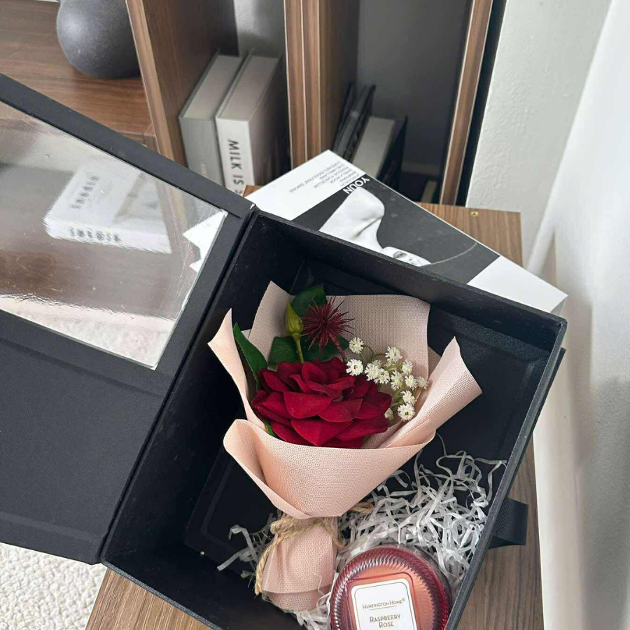  FLORA BOX - RED PINK ( hộp đen ) 