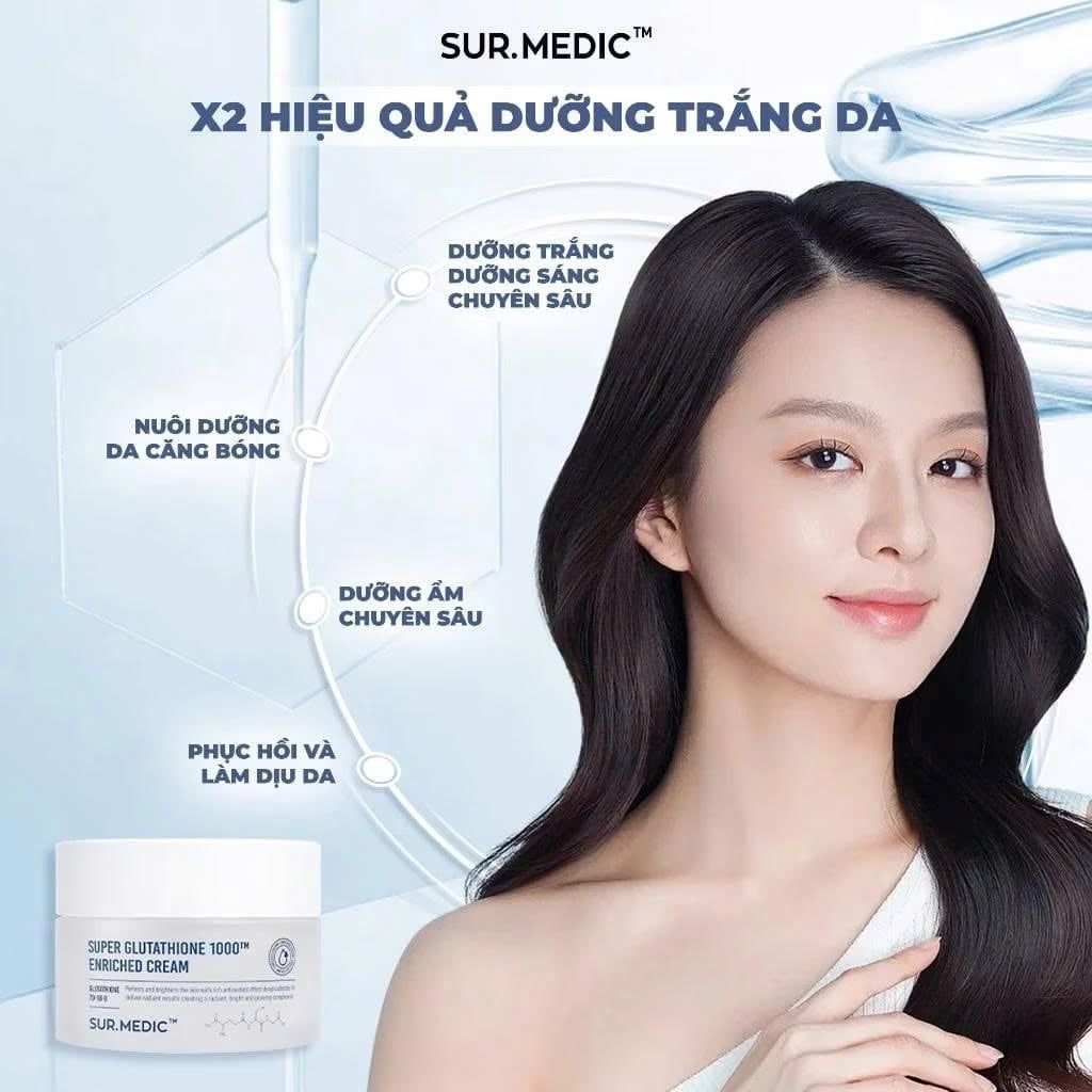 8800247160855 Kem dưỡng Sur Medic Super Glutathione 1000TM 50ml – KIM MAMA