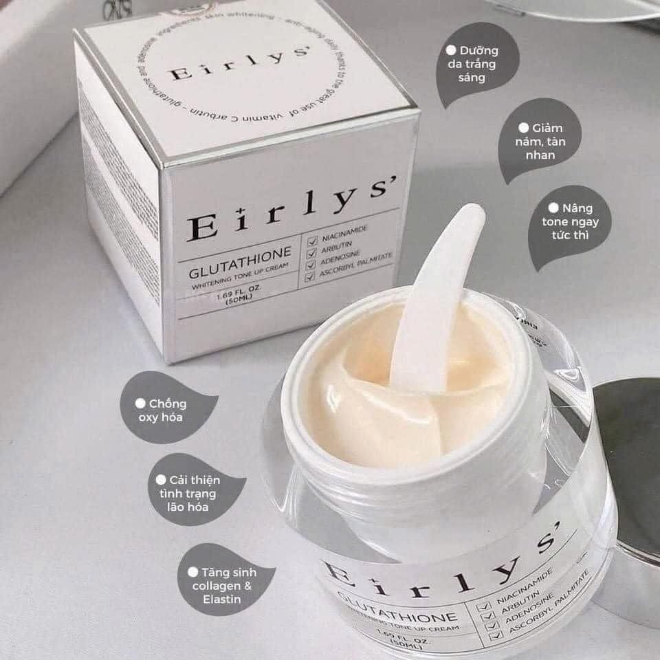 Kem dưỡng trị nám trắng da EIRLYS' Glutathione Whitening Tone Up Cream – KIM MAMA