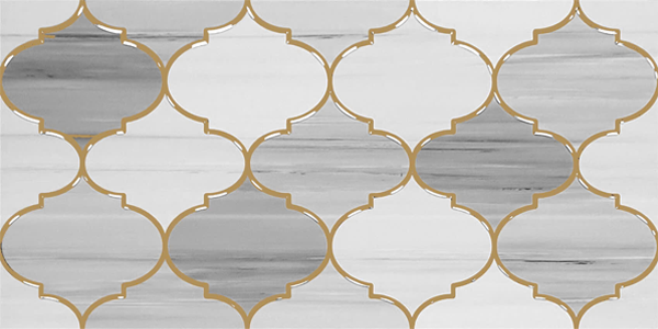 Gạch ốp tường men bóng vân xám điểm hoa văn ZNGZG-A 30x60