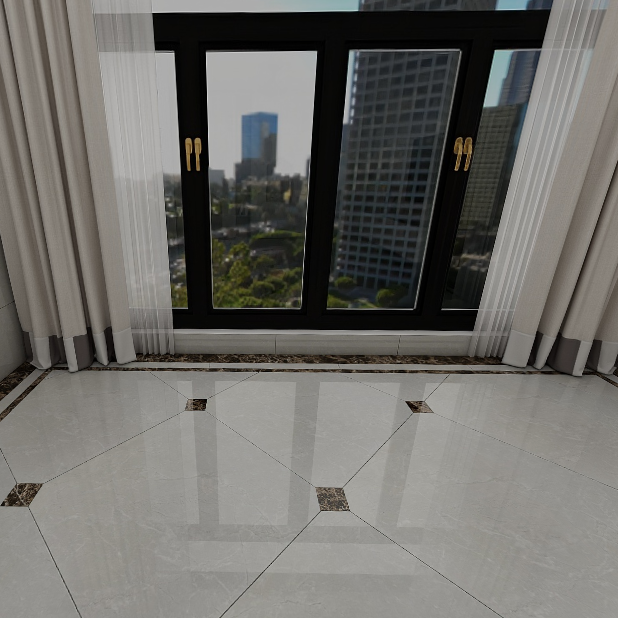 Gạch lát nền đá bóng kính vân kem DCA-VZM - 80x80