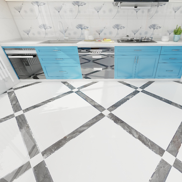 Gạch lát nền đá bóng kính vân xám JADE-VVFZ - 80x80