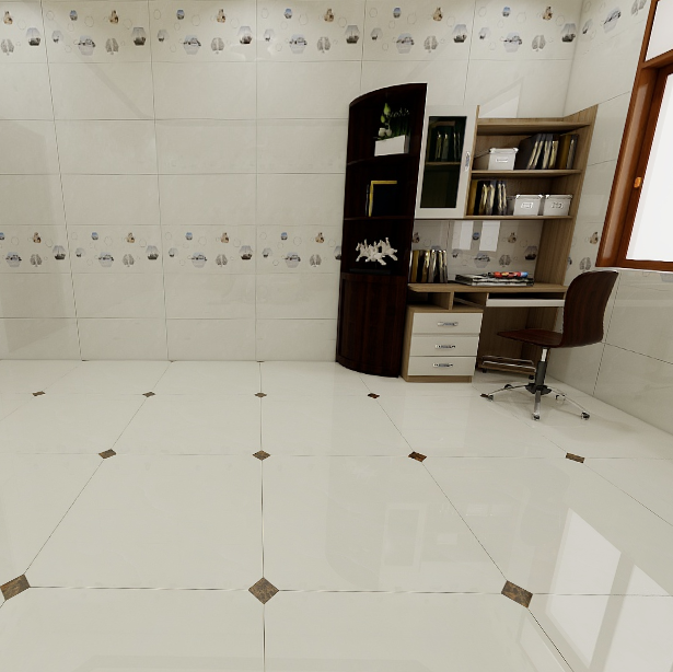 Gạch lát nền đá bóng kính vân mây xanh JADE-VVDX - 80x80