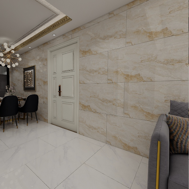 Gạch ốp lát đá bóng kính vân mây vàng PLM-NDF-PL-DX - 60x120